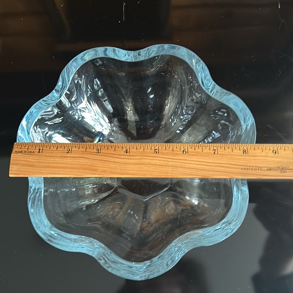 🔥HP🔥VTG Asta Stromberg /Strombergshyttan  Crystal Bowl 60s, Sweden, signed - Picture 8 of 14